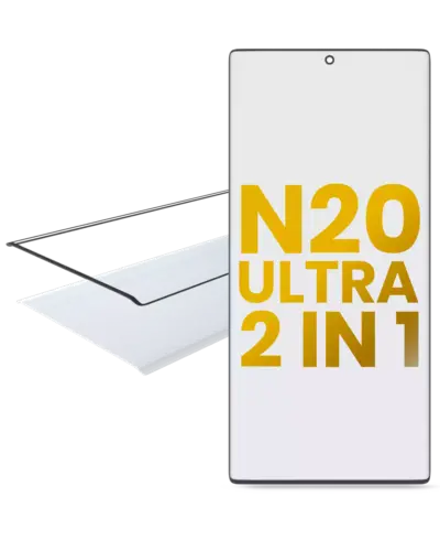 2 in 1 Front Glass With OCA Pre-Installed For Samsung Galaxy Note 20 Ultra