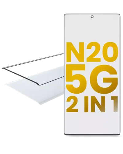 2 in 1 Front Glass With OCA Pre-Installed For Samsung Galaxy Note 20 5G