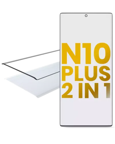 2 in 1 Front Glass With OCA Pre-Installed For Samsung Galaxy Note 10 Plus