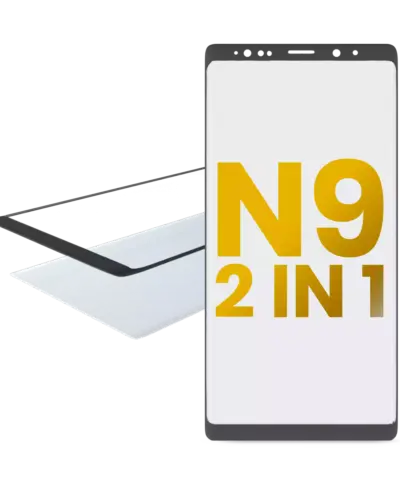 2 in 1 Front Glass With OCA Pre-Installed For Samsung Galaxy Note 9