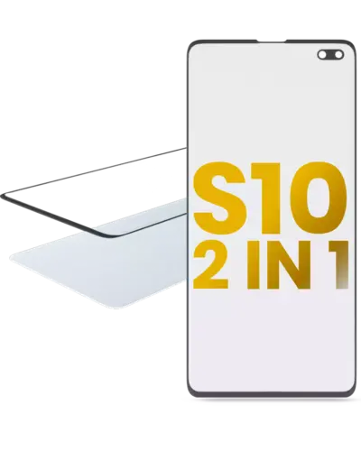 2 in 1 Front Glass With OCA Pre-Installed For Samsung Galaxy S10 Plus