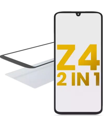 2 in 1 Front Glass With OCA Pre-Installed For Motorola Moto Z4 (XT1980 / 2019)