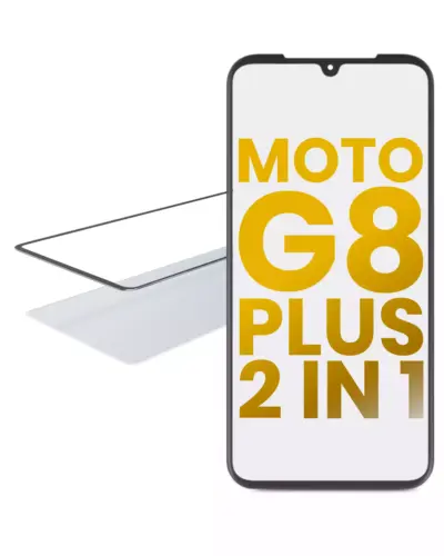 2 in 1 Front Glass With OCA Pre-Installed For Motorola Moto G8 Plus (XT2019 / 2019)