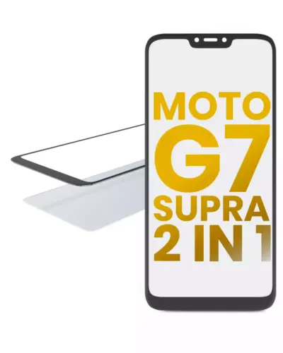 2 en 1 vitre avant avec OCA pré-installé pour Motorola Moto G7 Supra (XT1955-5 / 2019)