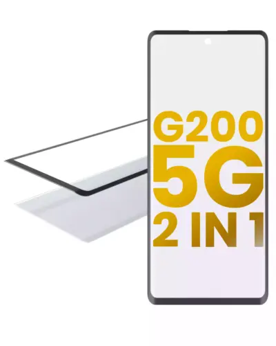 2 in 1 Front Glass With OCA Pre-Installed For Motorola Moto G200 5G (XT2175 / 2022)