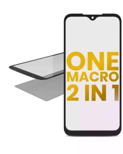 Verre avant 2 en 1 avec OCA préinstallé pour Motorola One Macro (XT2016 / 2019)