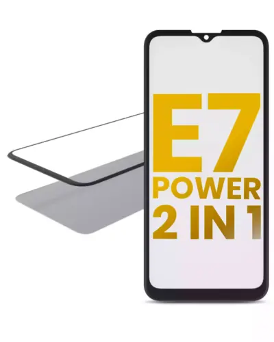 2 in 1 Front Glass With OCA Pre-Installed For Motorola Moto E7 Power (XT2097-6 / 2021) / Moto E7i Power (XT2097-12 / 2021)