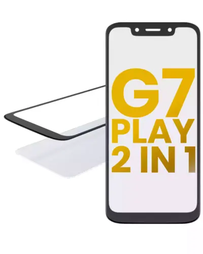 2 in 1 Front Glass With OCA Pre-Installed For Motorola Moto G7 Play (XT1952 / 2019)
