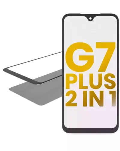 2 in 1 Front Glass With OCA Pre-Installed For Motorola Moto G7 Plus (XT1965 / 2019)