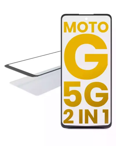 2 in 1 Front Glass With OCA Pre-Installed For Motorola Moto G 5G (XT2113-3 / 2020)