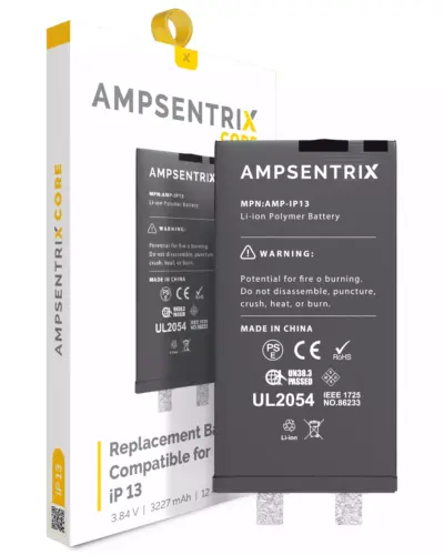 Batterie de remplacement pour iPhone 13 (soudure par points requise) (AmpSentrix Core) – Image 3