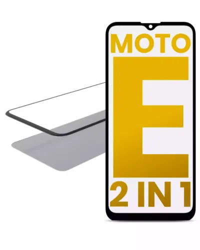 2 in 1 Front Glass With OCA Pre-Installed For Motorola Moto E (XT2052 / 2020)