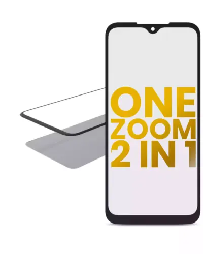 2 in 1 Front Glass With OCA Pre-Installed For Motorola One Zoom (XT2010 / 2019)