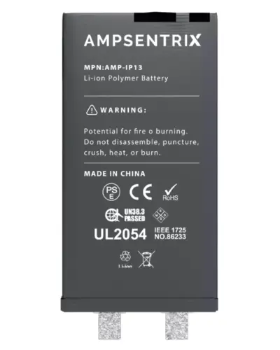 Batterie de remplacement avec connecteur universel pour iPhone 13 (soudure par points requise) (AmpSentrix Core) – Image 3