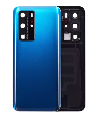 Coque arrière en verre avec objectif pour Huawei P40 Pro (Bleu Océan Profond) – Image 7