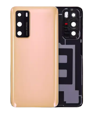 Back cover Glass With Camera Lens For Huawei P40 (Blush Gold)