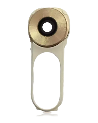 Back Camera Lens With Button Frame For LG V10 (Gold / White)