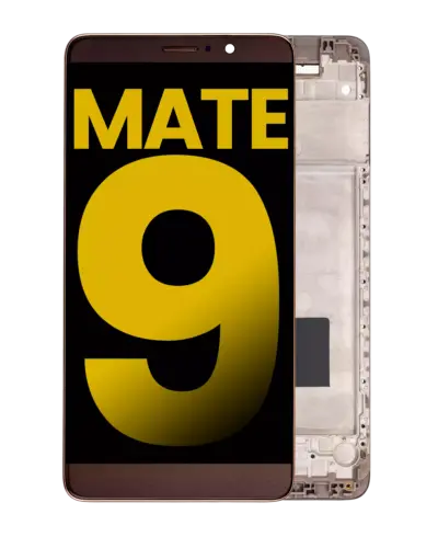 Écran LCD avec cadre pour Huawei Mate 9 (reconditionné) (marron)
