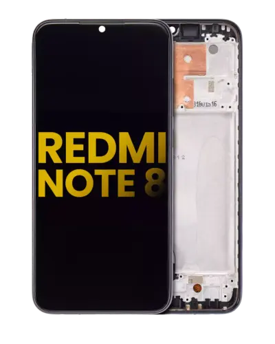LCD Assembly With Frame For Xiaomi Redmi Note 8 / Redmi Note 8 (2021) (Aftermarket Plus) (Space Black)