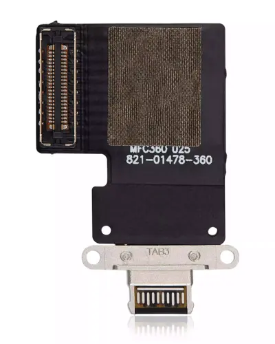 Charging Port Flex Cable For iPad Pro 12.9" 3rd Gen (2018) / 4th Gen (2020) / iPad Pro 11" 1st Gen (2018) / Pro 11" 2nd Gen (2020) (Premium) (Black)