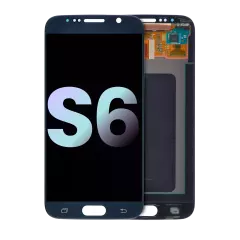 Bloc écran OLED sans cadre pour Samsung Galaxy S6 (Service Pack) (Black Sapphire)
