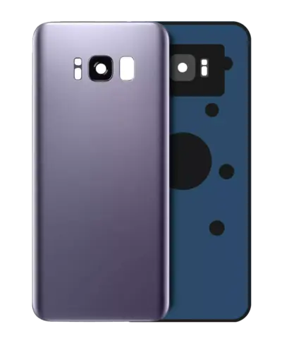 Back Cover Glass With Camera Lens For Samsung Galaxy S8 (No Logo) (Aftermarket Plus) (Orchid Gray)