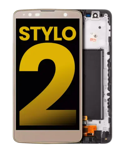 Écran LCD avec cadre pour LG G Stylo 2 (reconditionné) (or)