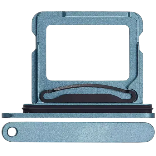 Dual tiroir SIM pour iPhone 16 / 16 Plus (sarcelle)