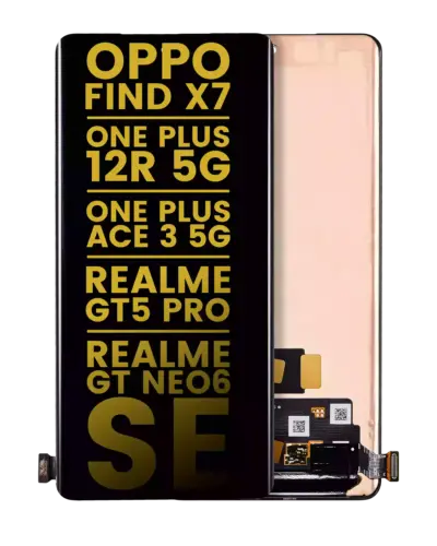 OLED Assembly Without Frame For OPPO Find X7 / One Plus 12R 5G / One Plus Ace 3 5G / Realme GT5 Pro / Realme GT Neo6 SE / Realme GT 6 (International Version) / Realme GT 6T / Realme GT Neo6 (Refurbished) (All Colors)