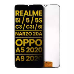 LCD Assembly Without Frame For Realme 5i / 5 / 5S / C3i / 6i / Narzo 20A / OPPO A5 2020 / A9 2020 / A11 / A11x (Refurbished) (All Colors)