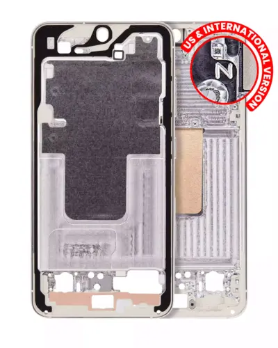 Boîtier intermédiaire pour Samsung Galaxy S23 5G (versions US et internationale) (crème)