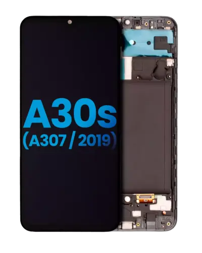 LCD Assembly With Frame (Without Finger Print Sensor) For Samsung Galaxy A30s (A307 / 2019) (Aftermarket: Incell) (All Colors)