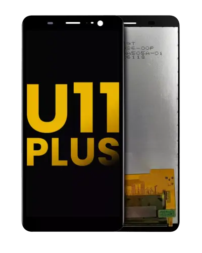 Écran LCD sans cadre avec bouton d'accueil préinstallé pour HTC U11 Plus (reconditionné) (noir)