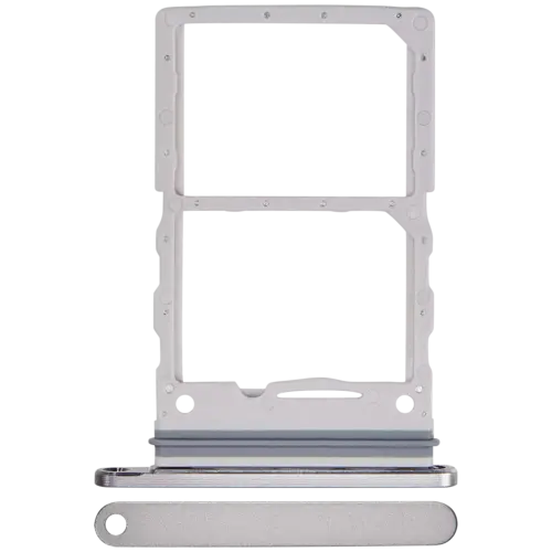Dual Sim Card Tray For Samsung Galaxy Z Flip 6 (F741) (Premium) (Silver Shadow)