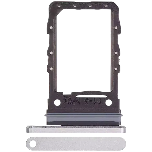 Single Sim Card Tray For Samsung Galaxy Z Flip 6 (F741) (Premium) (White)