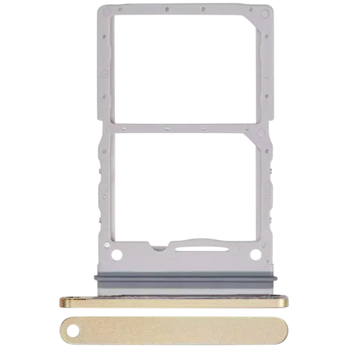Dual Sim Card Tray For Samsung Galaxy Z Flip 6 (F741) (Premium) (Yellow)