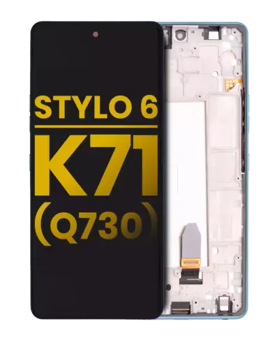 LCD Assembly With Frame For LG Stylo 6 / K71 (Refurbished) (Blue)