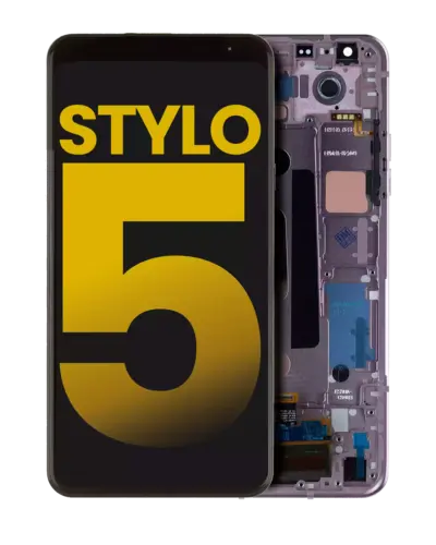 LCD Assembly With Frame For LG Stylo 5 (Refurbished) (Blonde Rose)