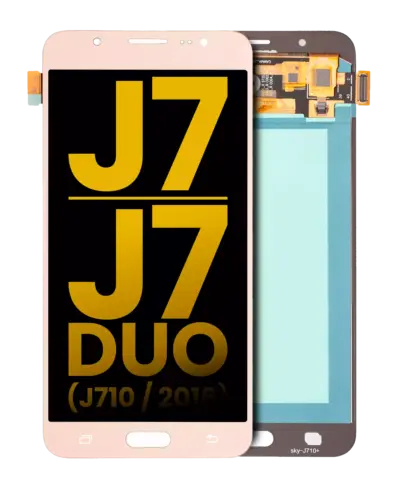 Bloc écran OLED sans cadre pour Samsung Galaxy J7 / J7 Duo (J710 / 2016) (reconditionné) (or) – Image 8