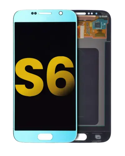 Écran OLED sans cadre pour Samsung Galaxy S6 (reconditionné) (Bleu Topaze) – Image 5