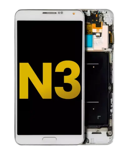 Écran OLED avec cadre pour Samsung Galaxy Note 3 (reconditionné) (AT&T / T-Mobile) (blanc)