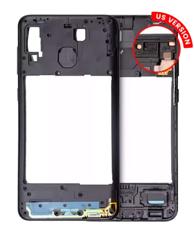 Mid-cadre châssis pour Samsung Galaxy A20 (A205 / 2019) (US Version) (noir)