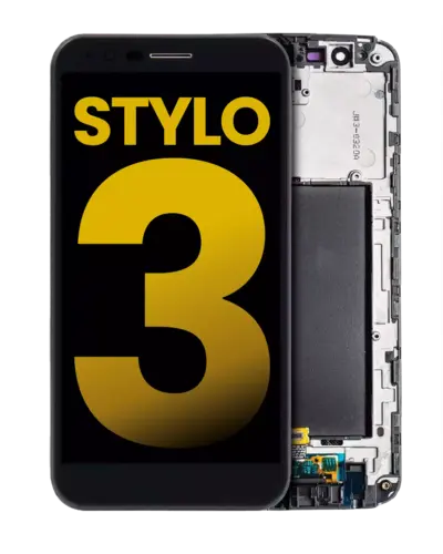 LCD Assembly With Frame For LG Stylo 3 (Refurbished) (Black)