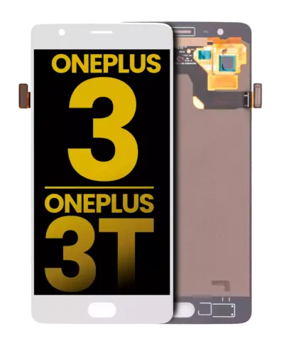 LCD Assembly Without Frame For OnePlus 3 / OnePlus 3T (Refurbished) (White)