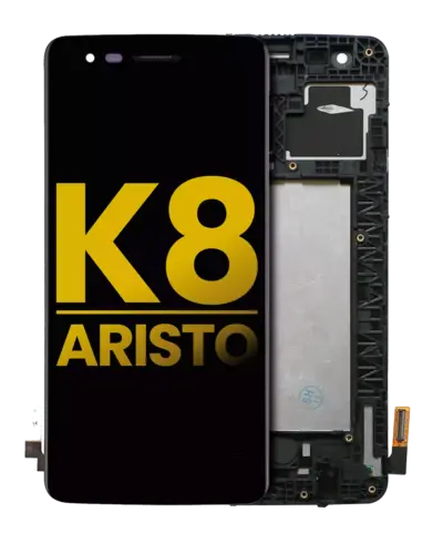 LCD Assembly With Frame For LG K8 (2017) / Aristo (US Version) (Refurbished) (Black)