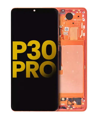 OLED Assembly With Frame For Huawei P30 Pro (Aftermarket Plus) (Orange)
