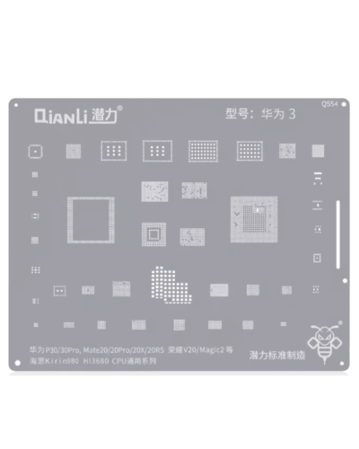 Bumblebee Stencil (QS54) For Huawei P30 / 30Pro / Mate20 / 20Pro / 20X / 20RS / Honor View 20 / Magic 2 (Kirin980) (HI3680) CPU Universal Series (Qianli)