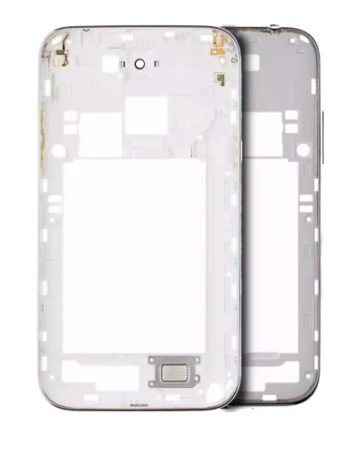 Mid-Frame Housing For Samsung Galaxy Note 2 (With Small Parts) (White)