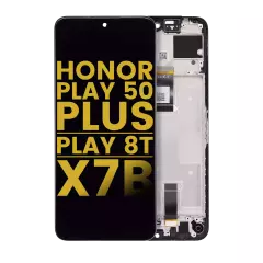 Écran LCD complet avec cadre pour Honor Play 50 Plus / Play 8T / X7B / 90 Smart (reconditionné) (toutes couleurs)
