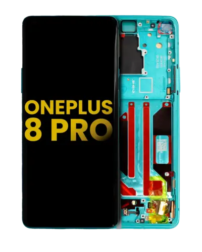 OLED Assembly With Frame For OnePlus 8 Pro (Refurbished) (Glacial Green)